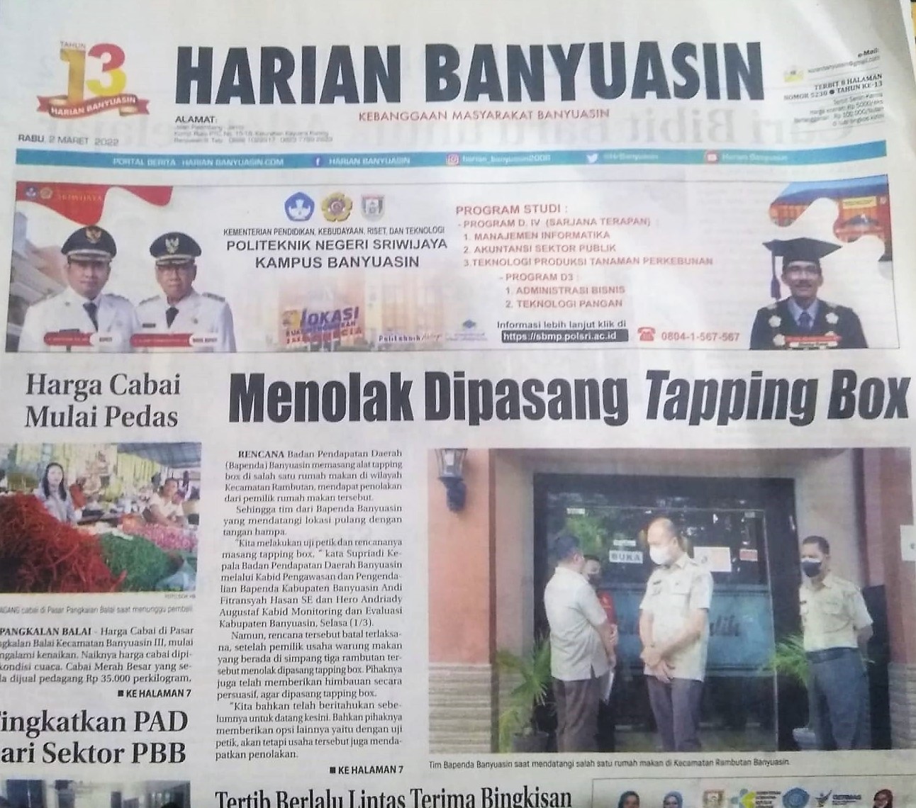 MENOLAK DIPASANG TAPPING BOX